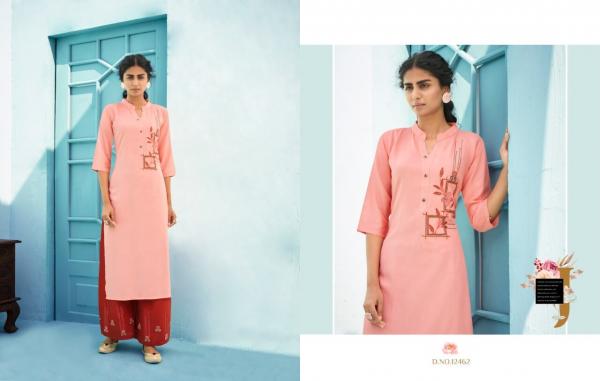 Kalaroop Milka Rayon Fancy Kurti With Plazzo Collection 